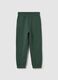 Children's green jogger trousers in pure cotton_1