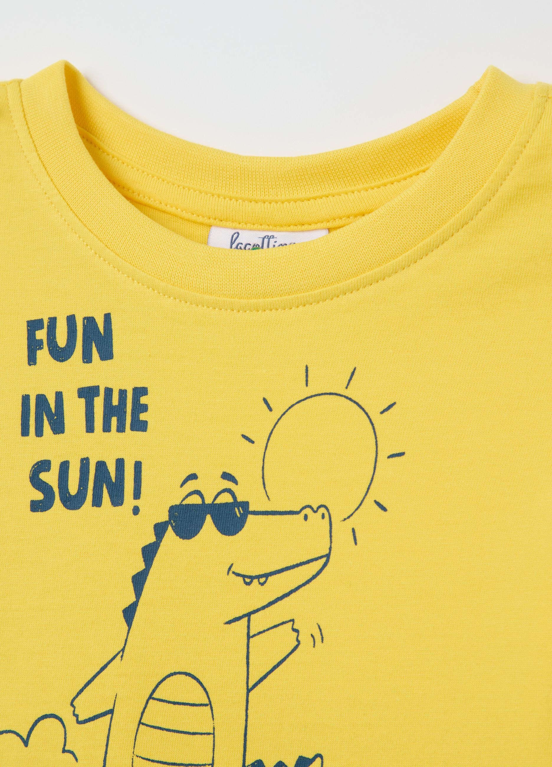 Cotton T-shirt with print