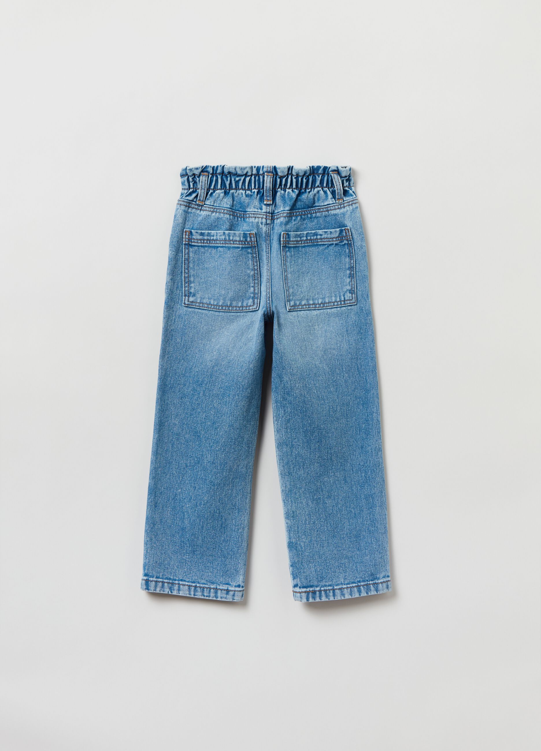 Jeans wide leg con tasche_1