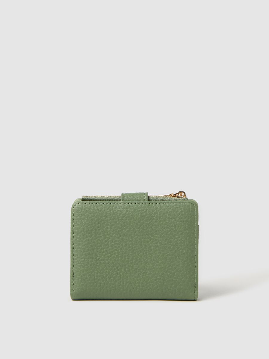 Green textured-effect wallet_1