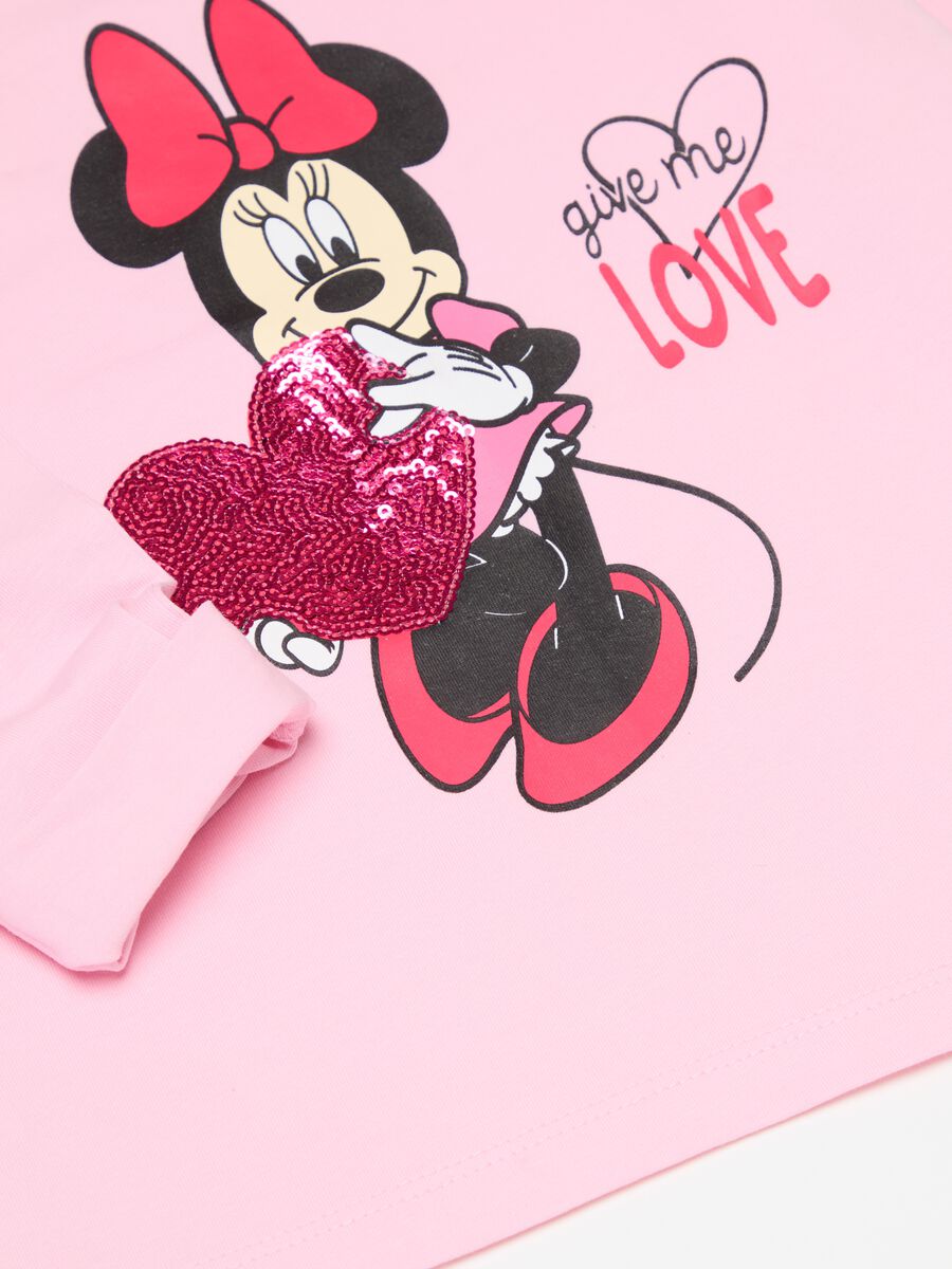 T-shirt maniche lunghe con stampa Minnie_2