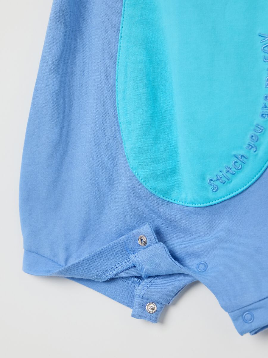 Organic Cotton Baby Romper Light Blue_2