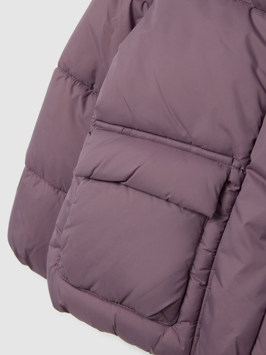 Malva Purple Kids' The Iconic Puffer Jacket with Hood_2