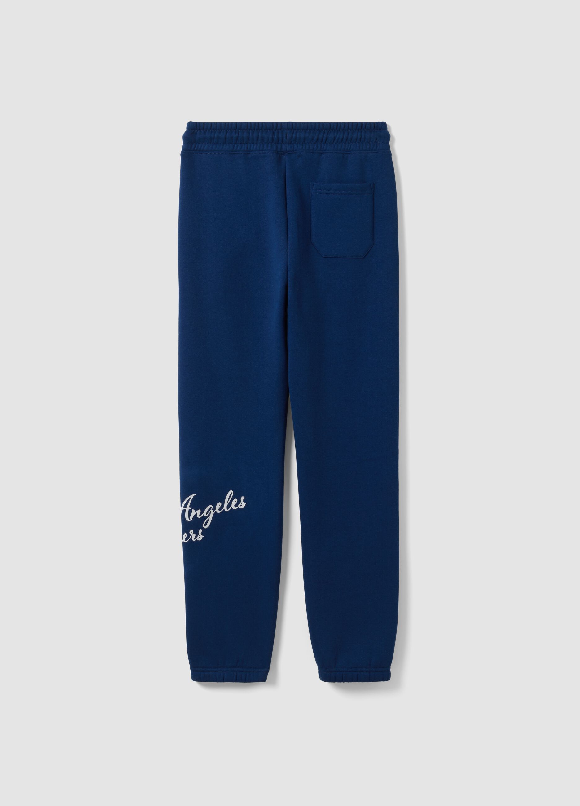 Blue regular-fit cotton-blend joggers