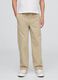 Beige regular stretch trousers_1