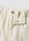 Multicolour striped linen-cotton blend shorts, regular fit_5