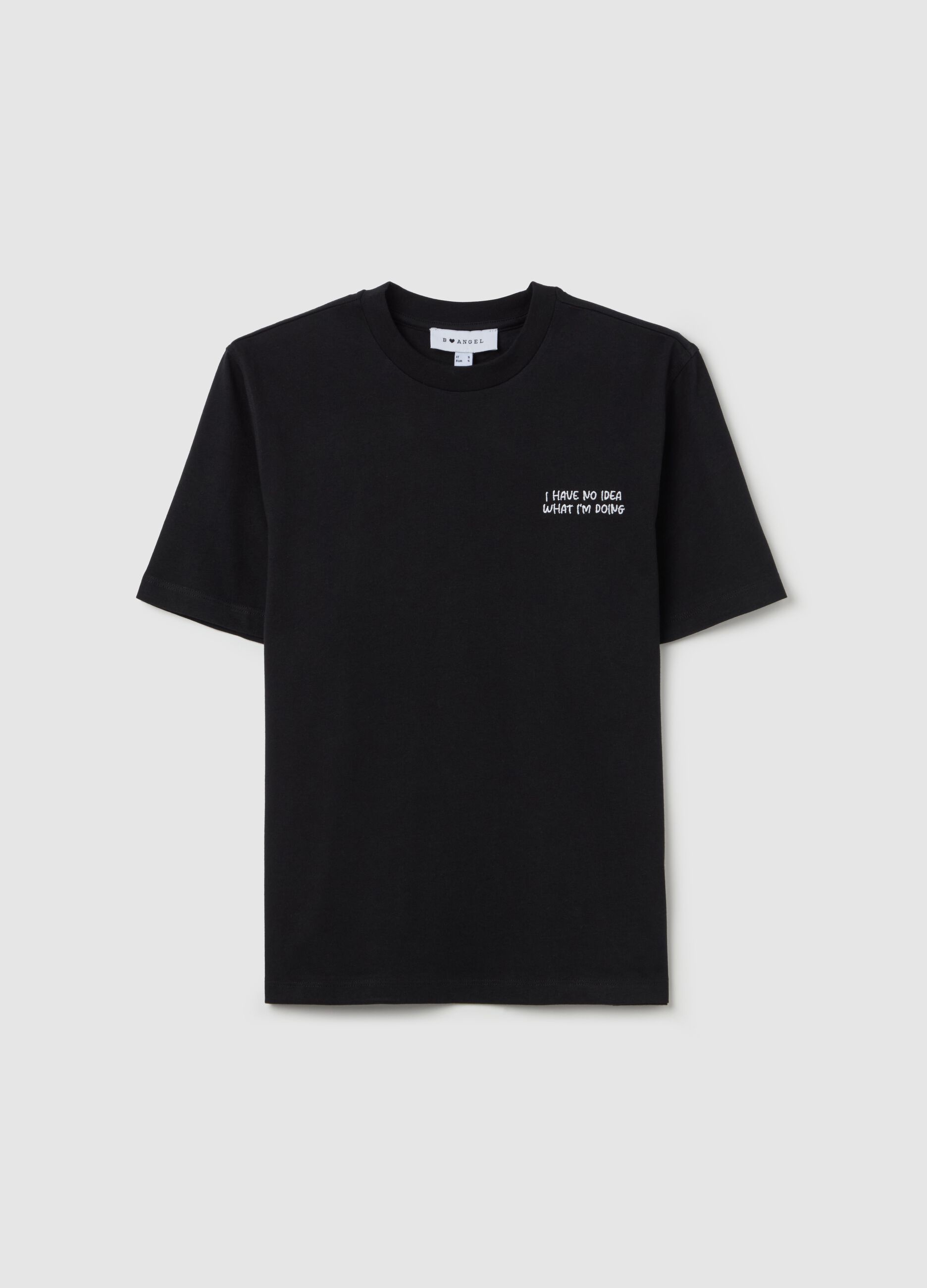 T-shirt in cotone con ricamo