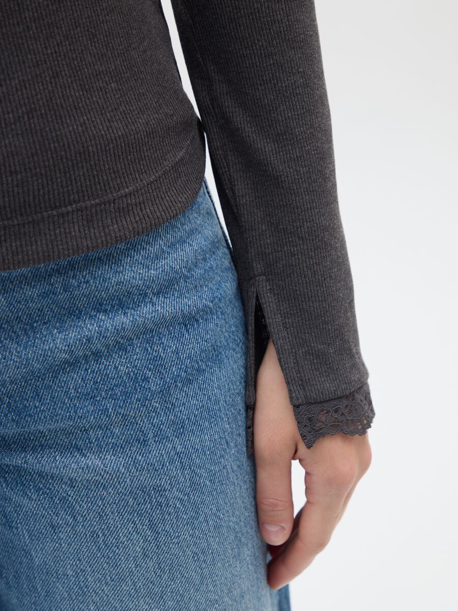 Maglia grigia a maniche lunghe in misto cotone_3