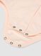 Pink pure-cotton baby girl bodysuit with collar and Minnie embroidery_3