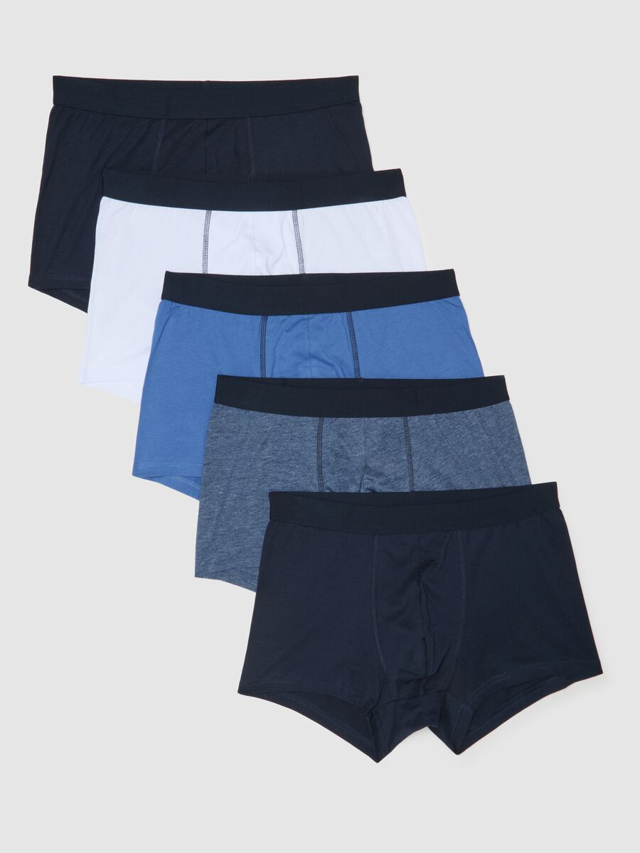 Regular fit blue pure cotton boxer set_4