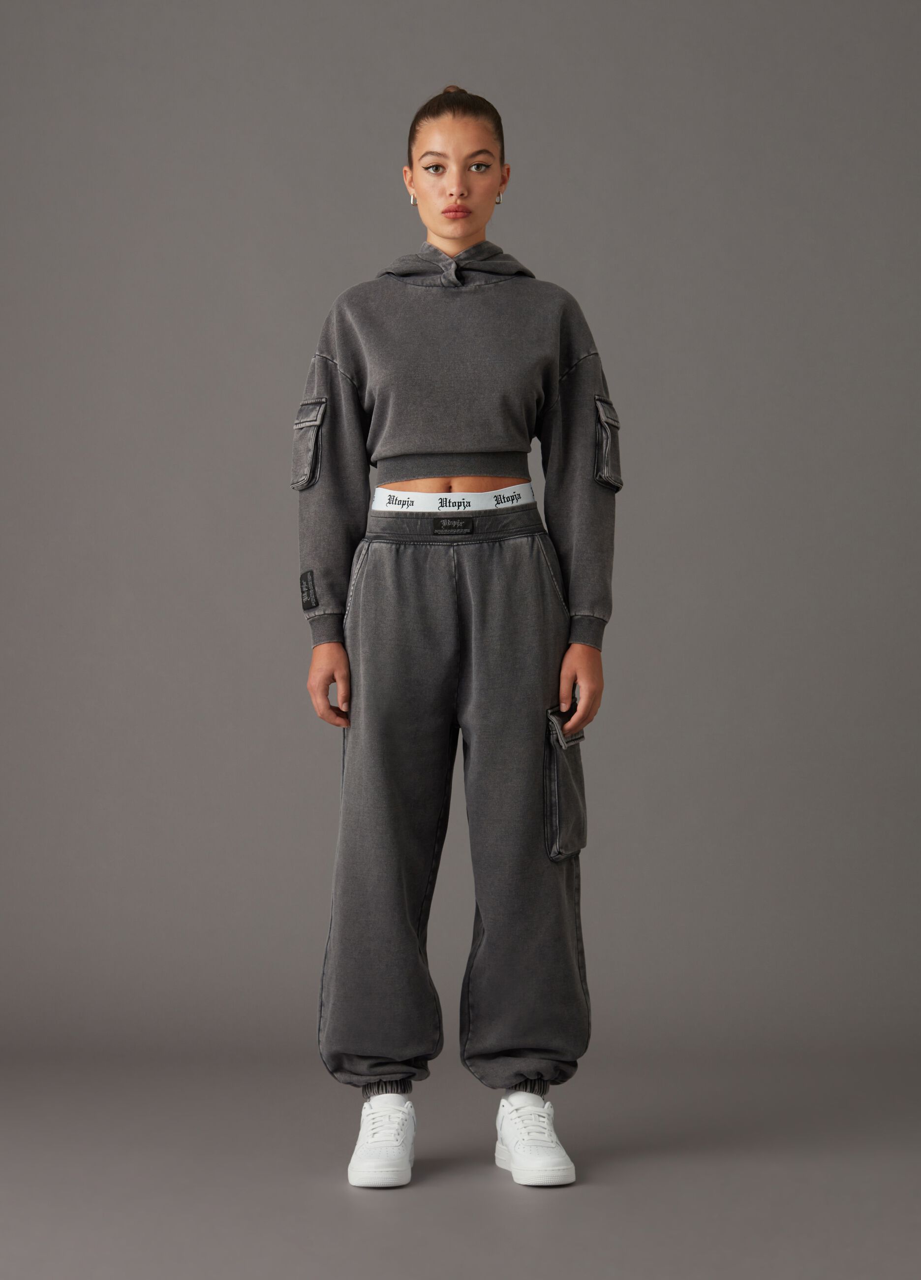 Jogger Cargo Sweatpants Vintage Grey_2