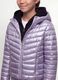 Purple Ultralight Padded Hooded Jacket with Zip for Girls_2