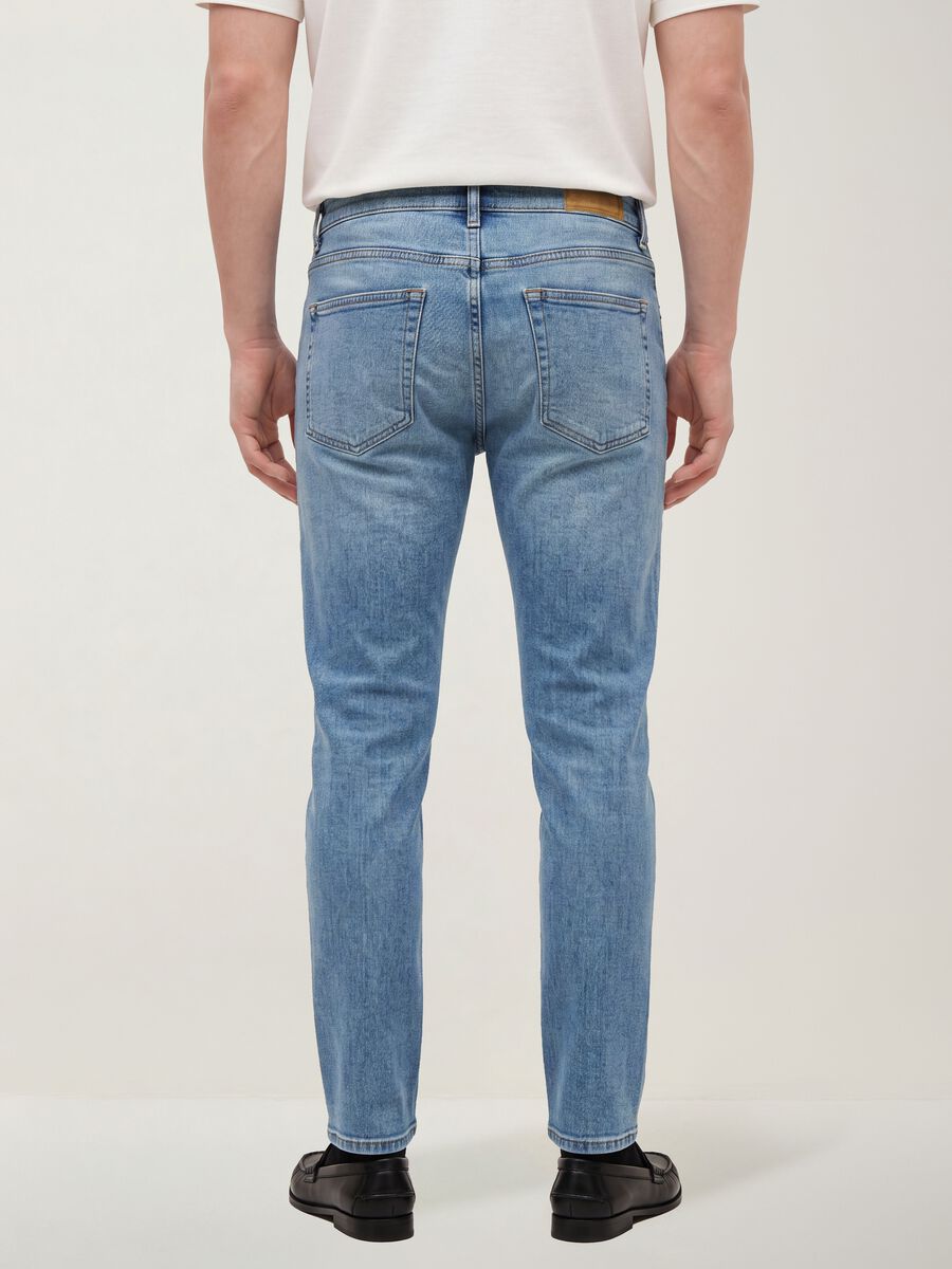 Skinny fit stretch cotton denim jeans_2