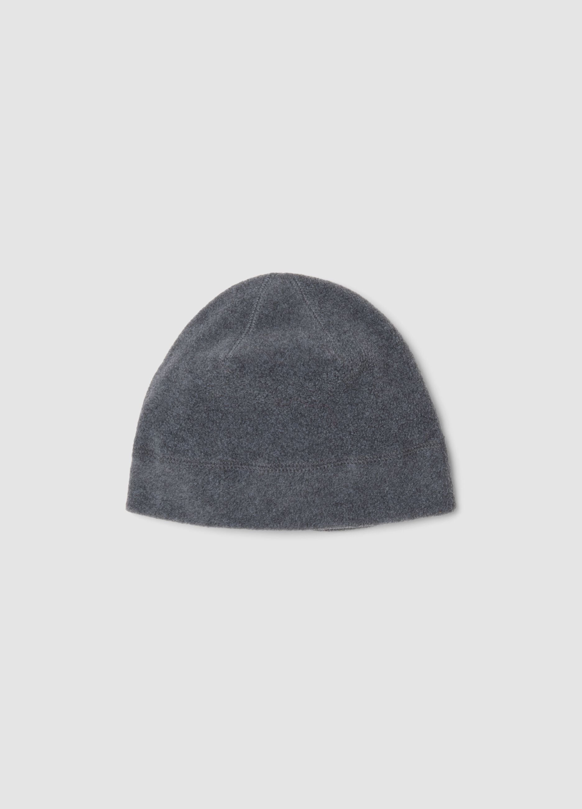 Grey fleece beanie