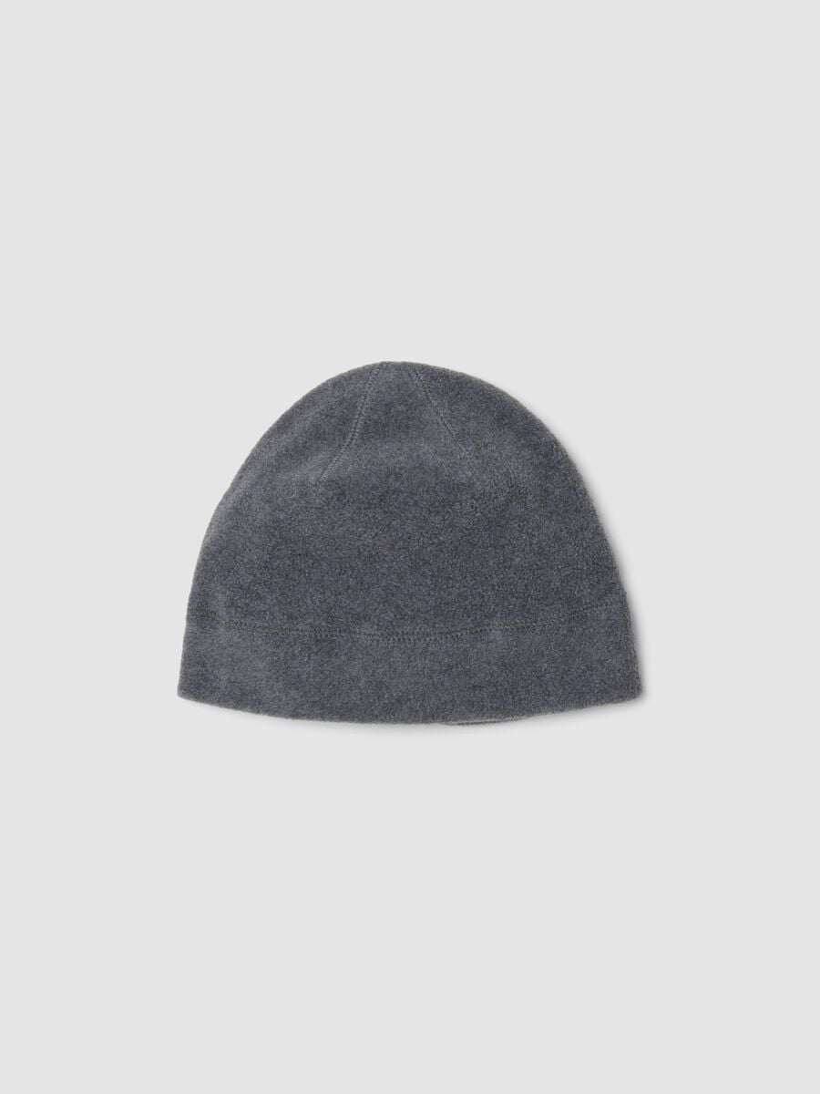 Beanie grigio in pile_0