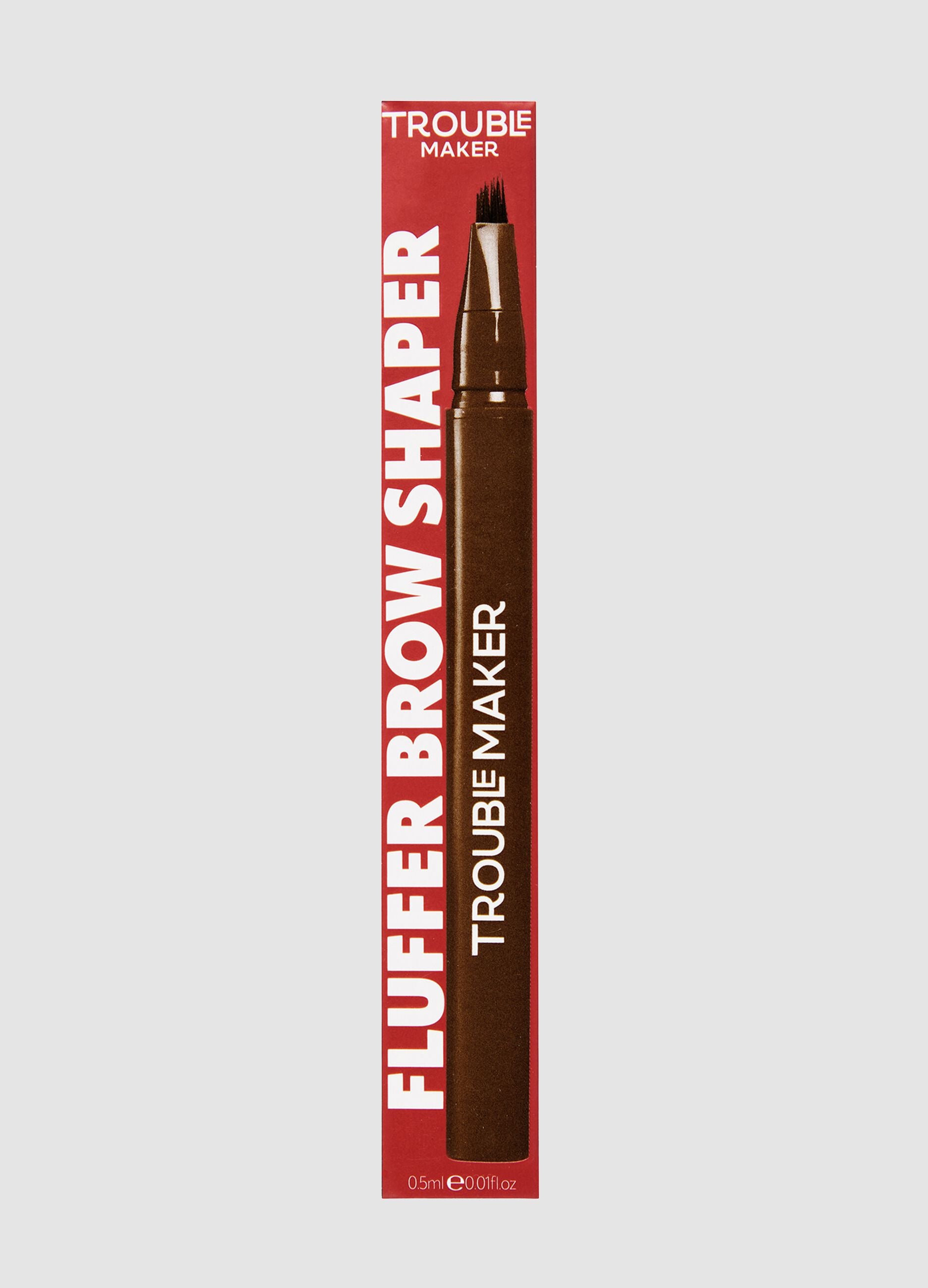 Fluffer Brow Brush Natural Brow Pen Dark Brown 0.5ml