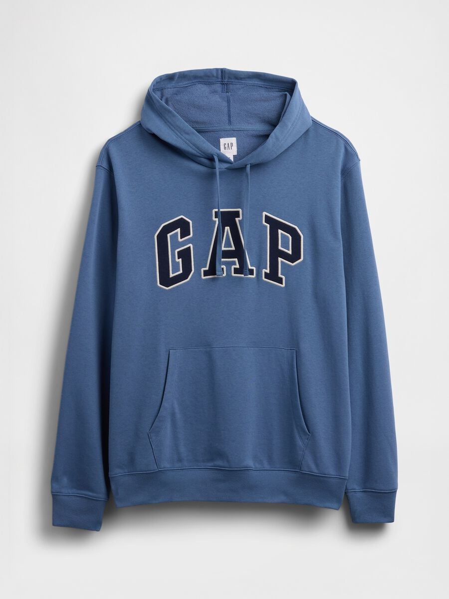 Felpa con cappuccio e logo GAP in misto cotone_3
