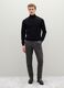 Black Roll Neck Sweater in Pure Merino Wool Regular Fit_1