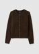 Brown regular fit cardigan_4