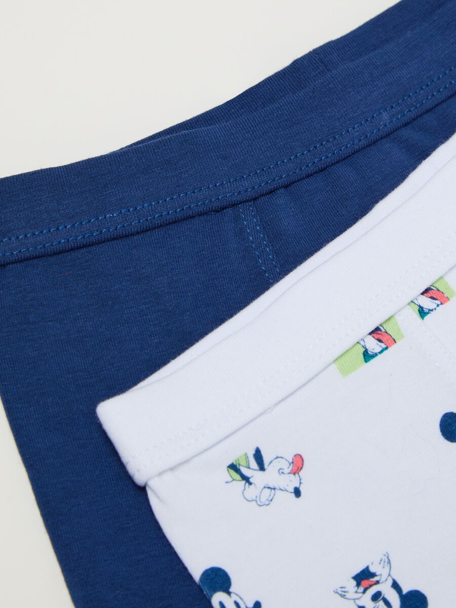 Two-pack boxer shorts in stretch cotton with Mickey Mouse print_3
