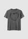 Grey pure cotton T-shirt regular fit with ruffle_4
