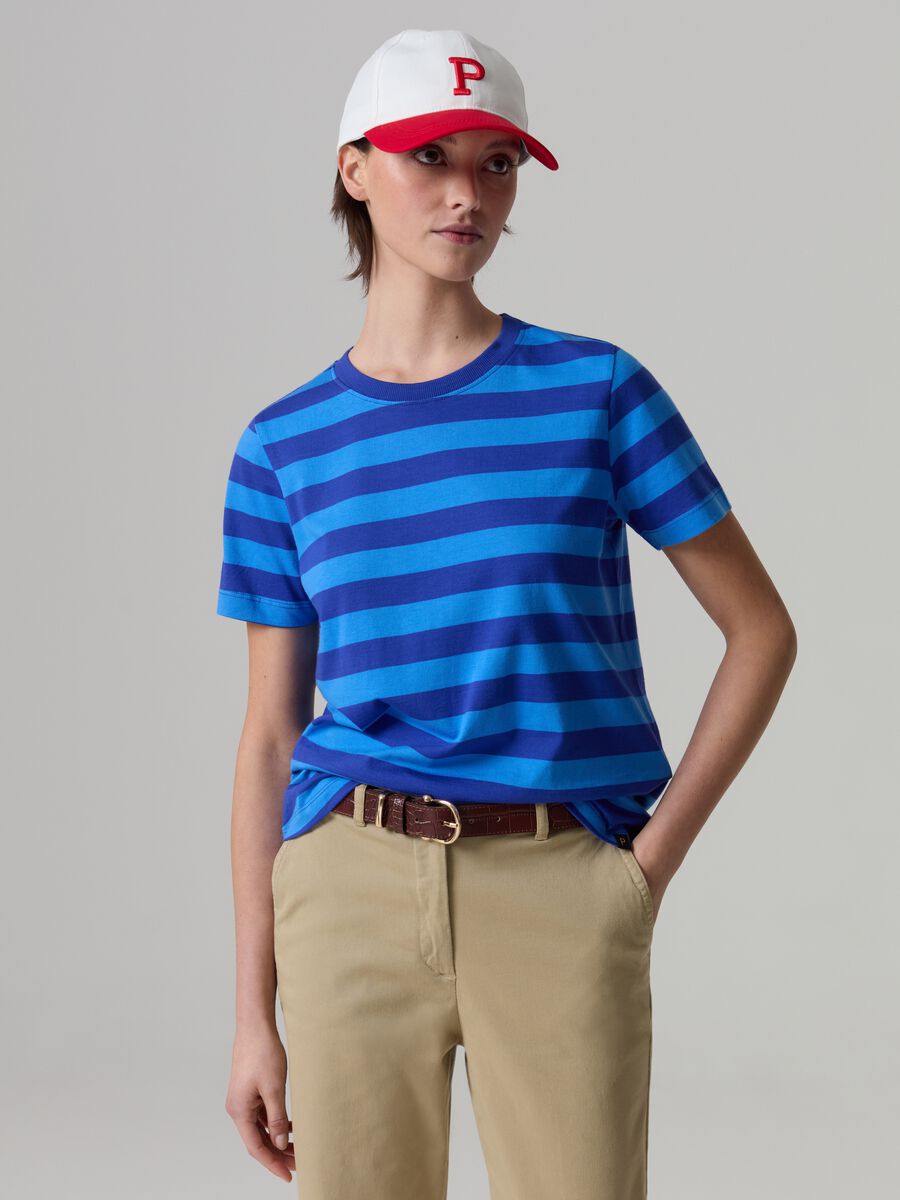 Striped cotton T-shirt_0