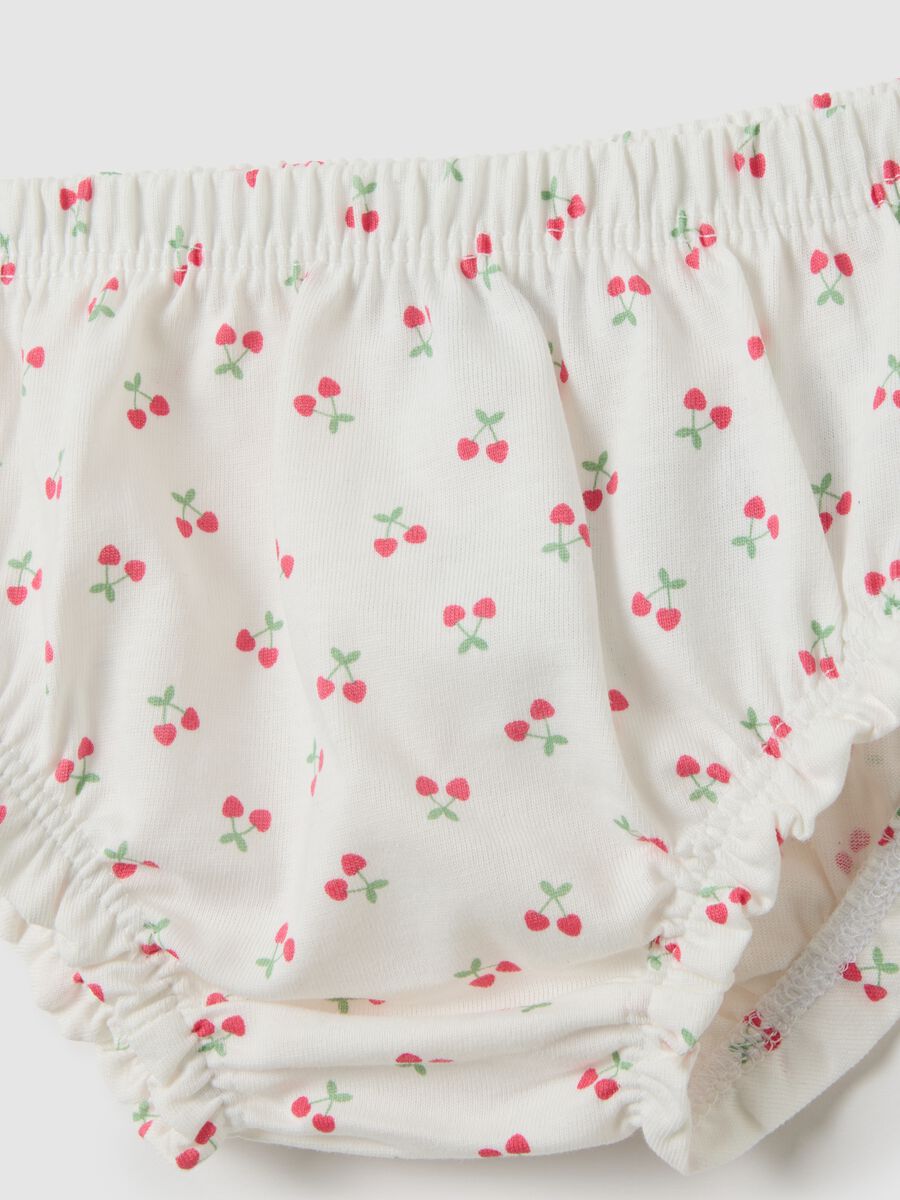 White pure cotton girl's dress set_2