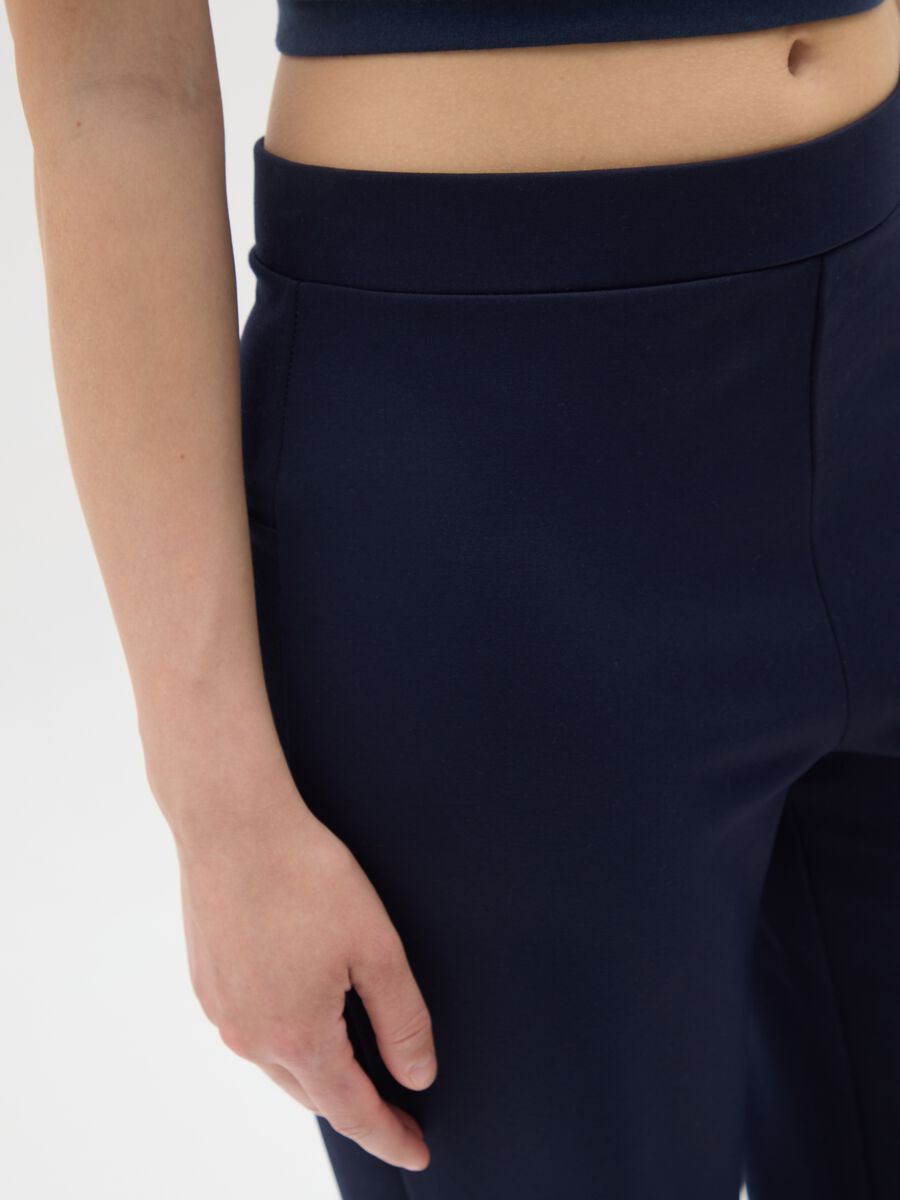Wide blue stretch trousers_3