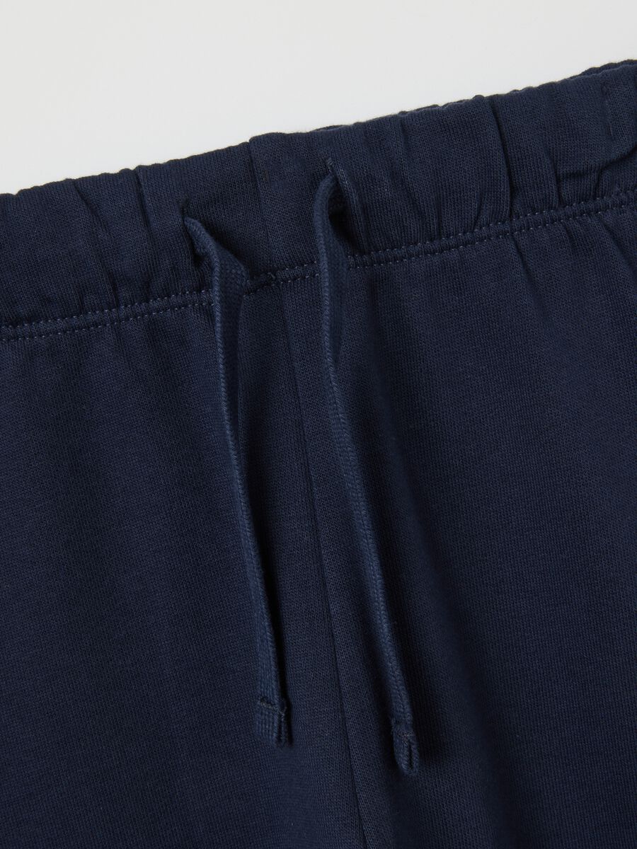 Beige and blue cotton set for boys_2
