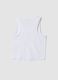 White stretch cotton tank top_1