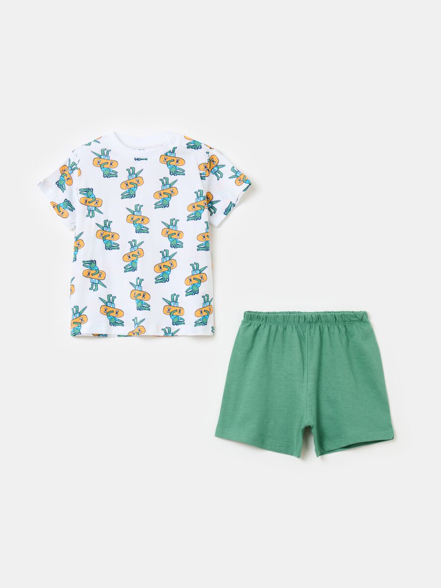 Organic cotton pyjamas with print_0