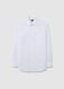 White Regular Fit Easy Iron Shirt_4