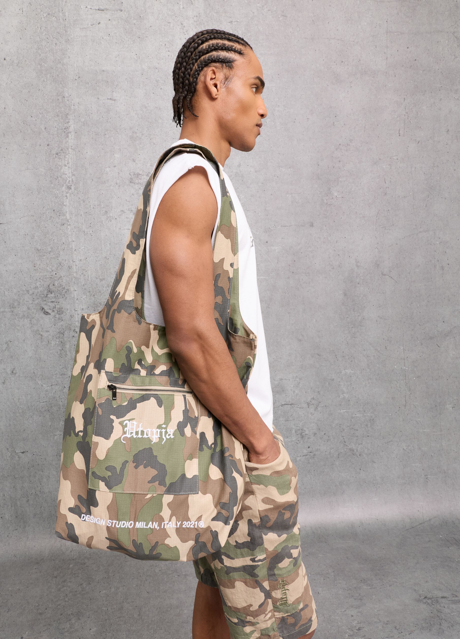 Camo Cargo Tote Bag