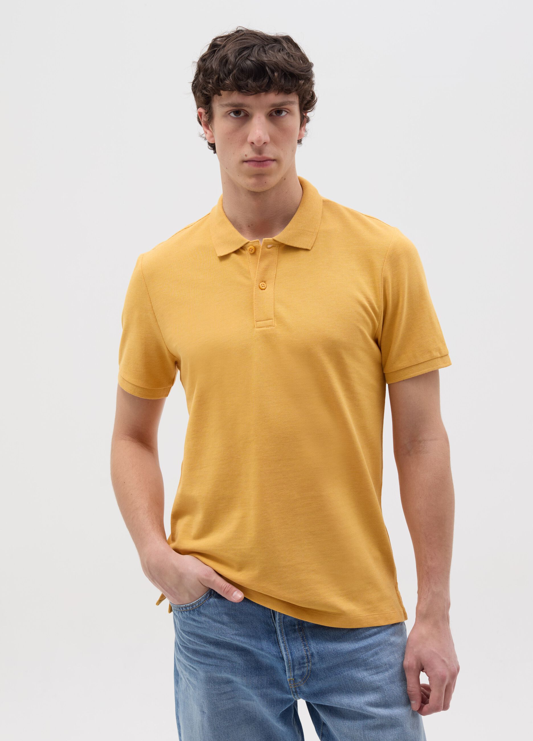 Regular-fit polo shirt in cotton