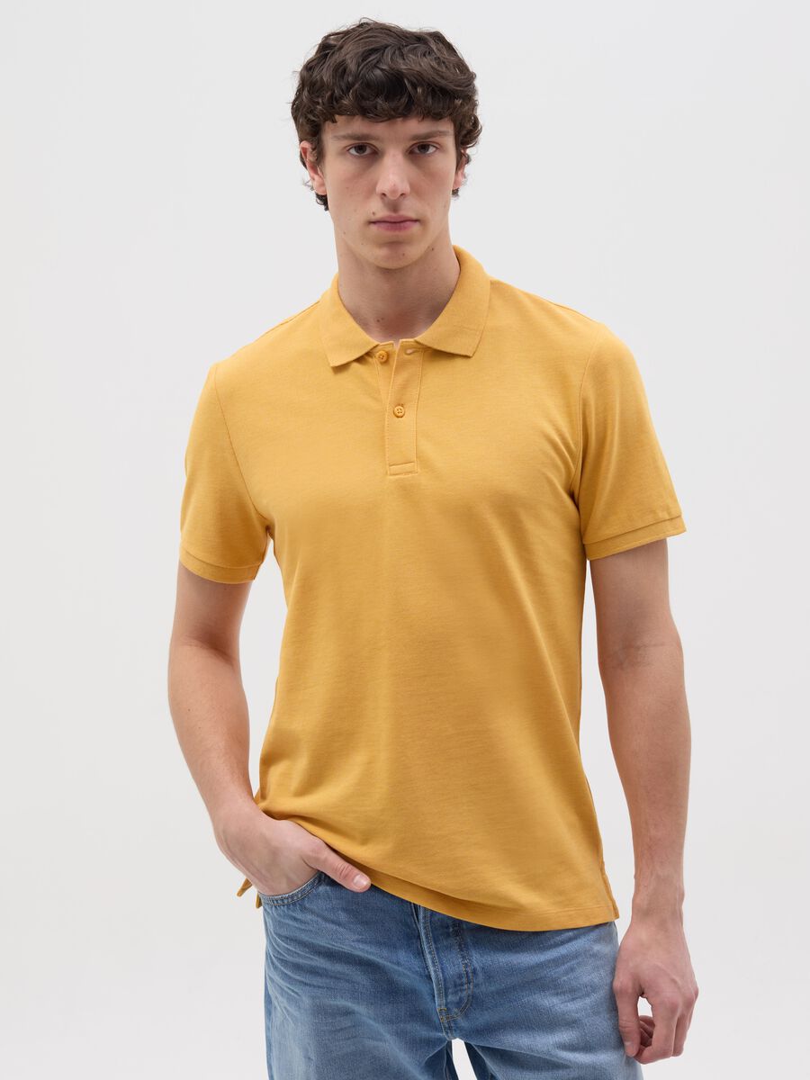 Regular-fit polo shirt in cotton_0