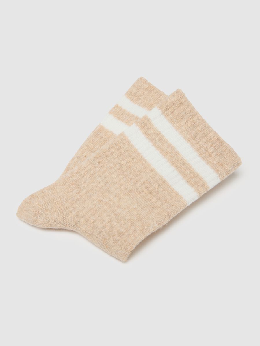 Multicolour Cotton Blend Socks Tripack_2