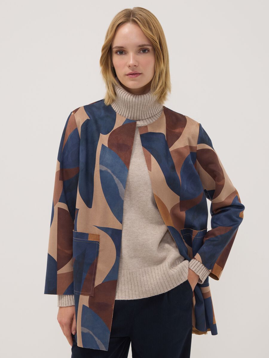 Multicolour patterned jacket, regular fit_1