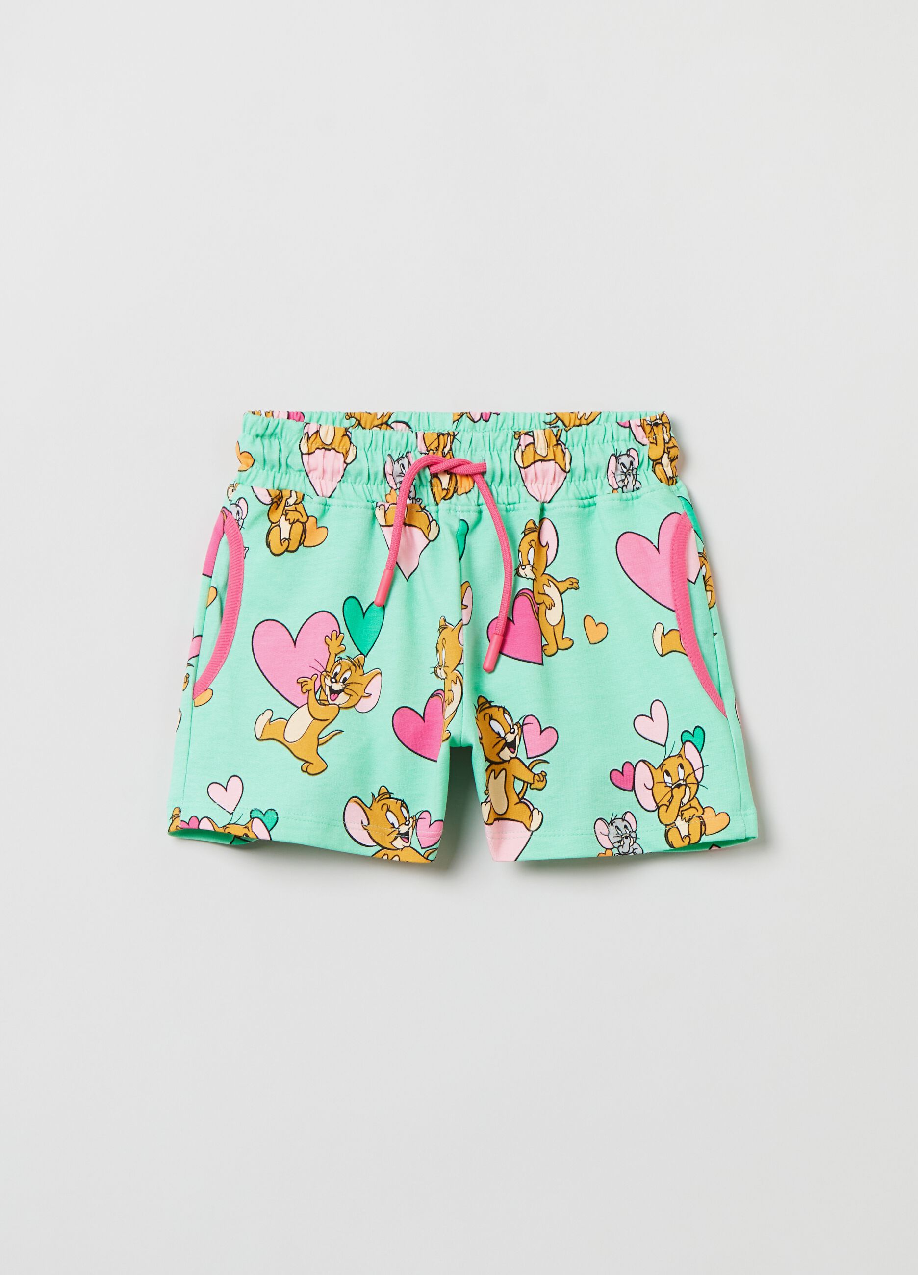 Shorts con stampa Tom & Jerry_0
