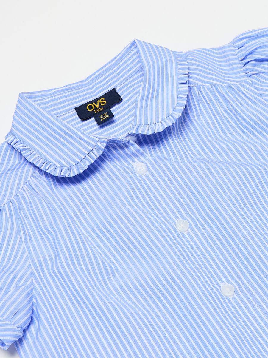 Short-sleeved shirt with striped pattern_2