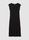 Black sleeveless fitted stretch cotton dress_4