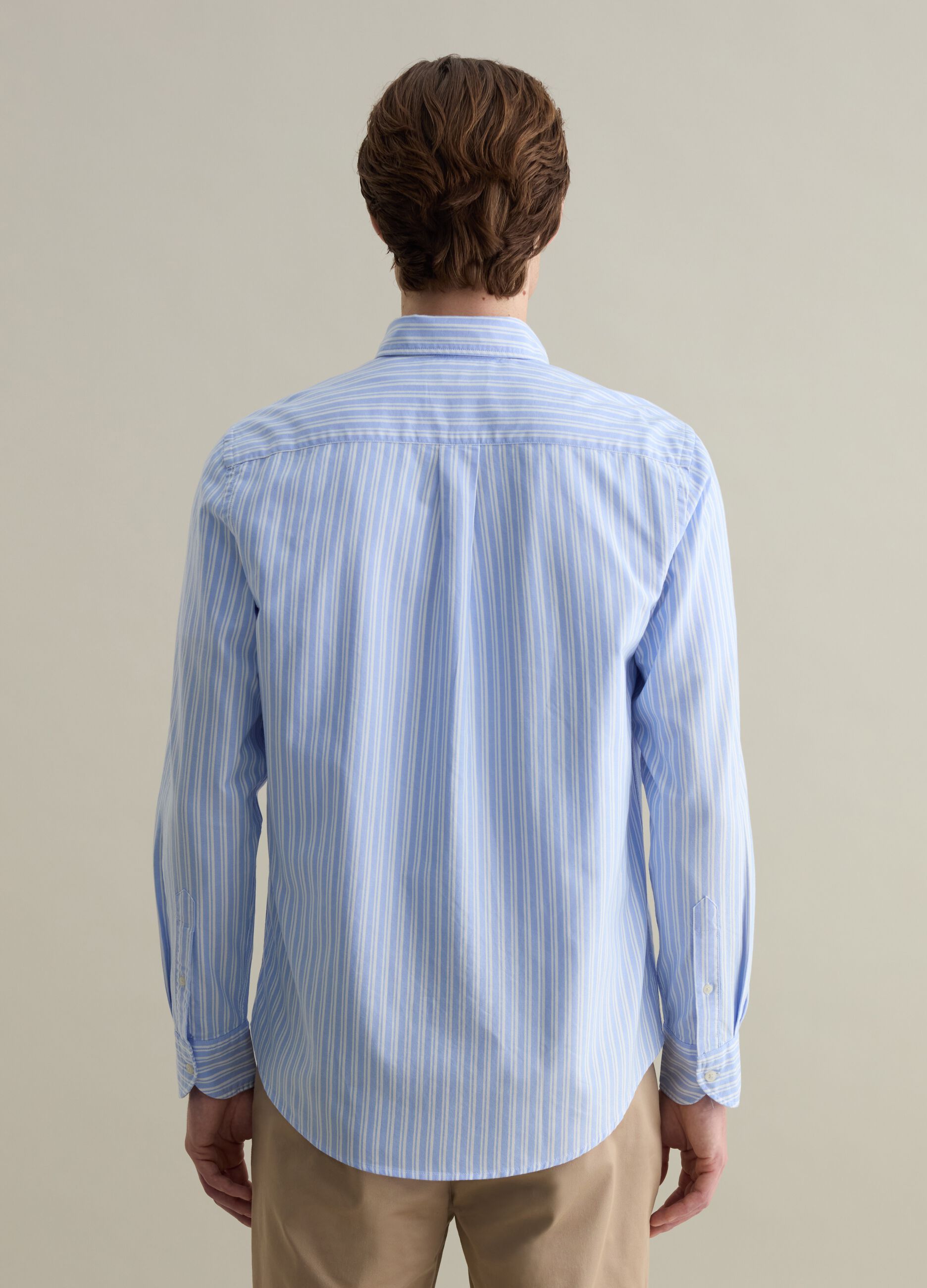 Striped Oxford cotton shirt