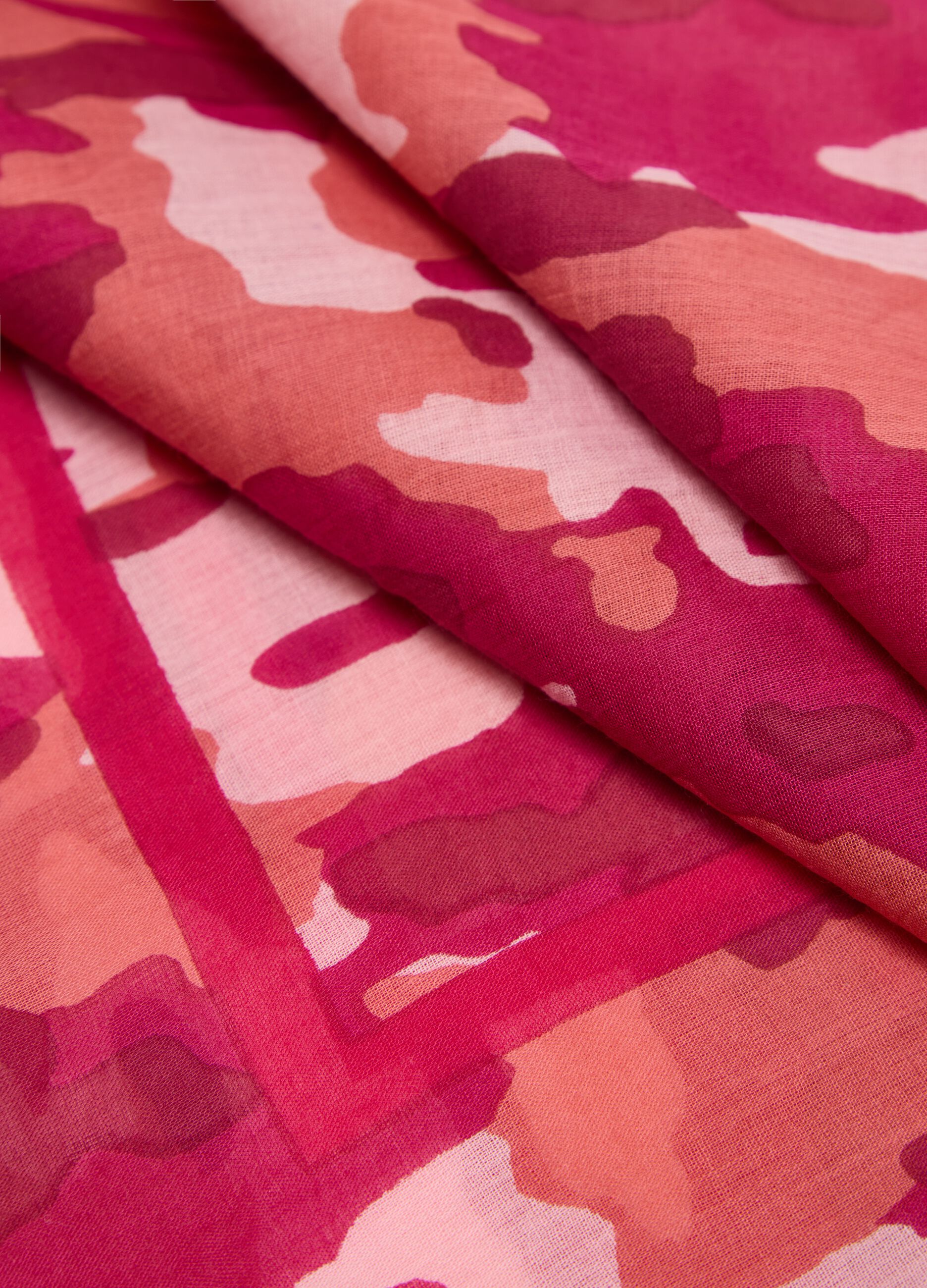Foulard da donna in puro cotone multicolor