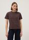 Brown stretch cotton T-shirt with studs, regular fit_2