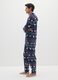 Multicolour fleece pyjamas with regular fit and Christmas pattern_1
