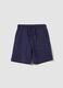 Boys&rsquo; blue pure cotton shorts with elasticated waist_0