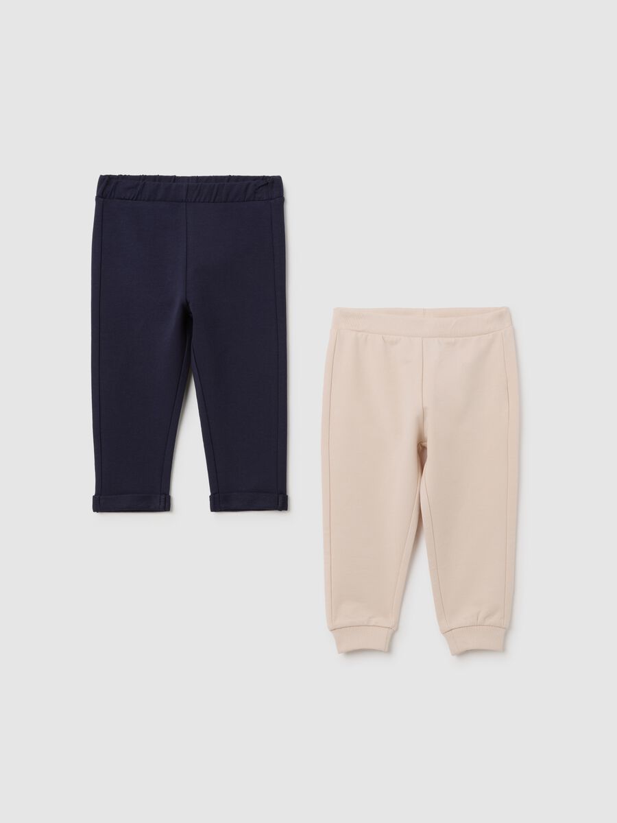 Stretch blue trousers for girls_0