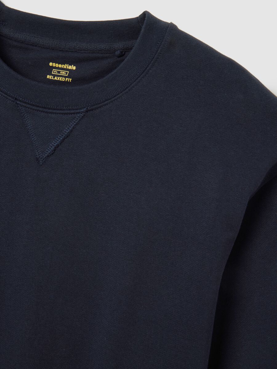 Pure cotton blue sweatshirt regular fit_5
