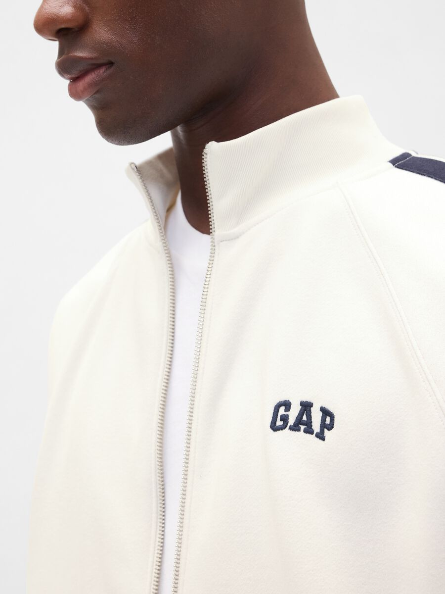 White Full Zip Hoodie_3