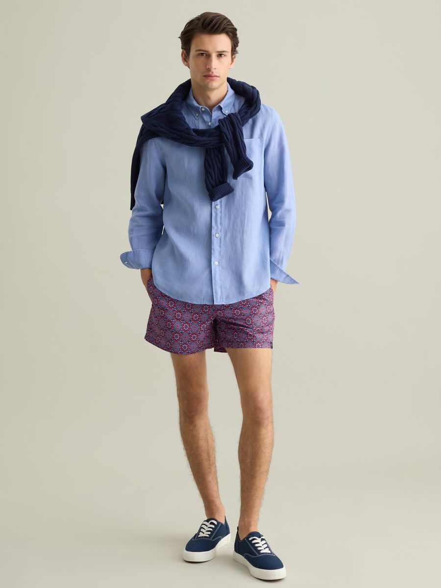 Men's multicolour regular fit shorts_0