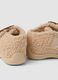 Scarpine beige da casa con riccio applicato_2